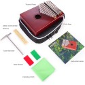 Kalimba 17 Key Mbira Thumb Piano, Red - KL-2-R