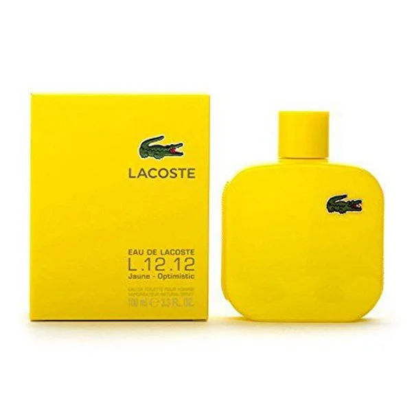 Lacoste L.12.12 Optimistic Yellow Jaune, Eau de Toilette for Men - 100ml