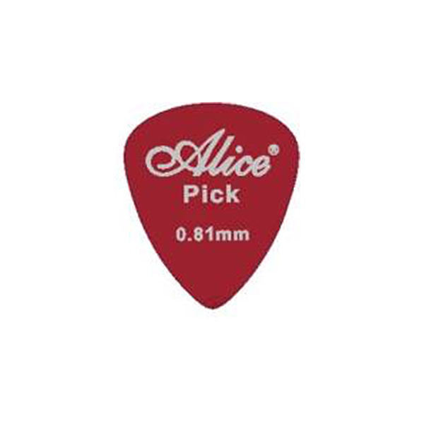 ALICE Guitar Pick 0.81 mm, Red - A-PICK-R81