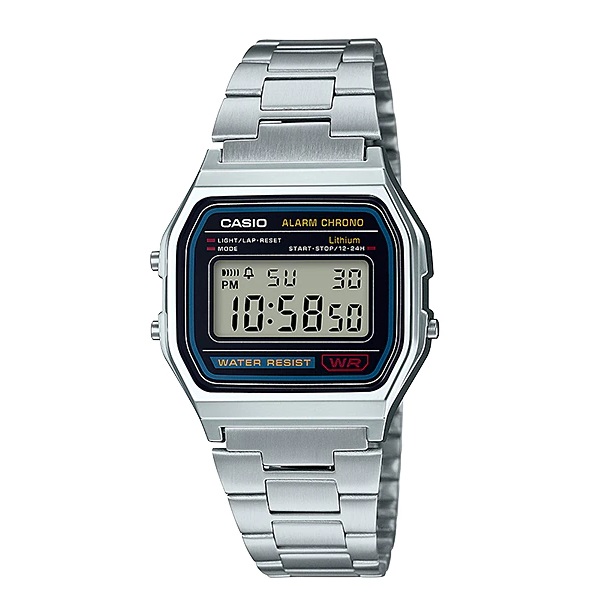 Casio Stainless Steel Digital Watch for Men - A158WA-1DF