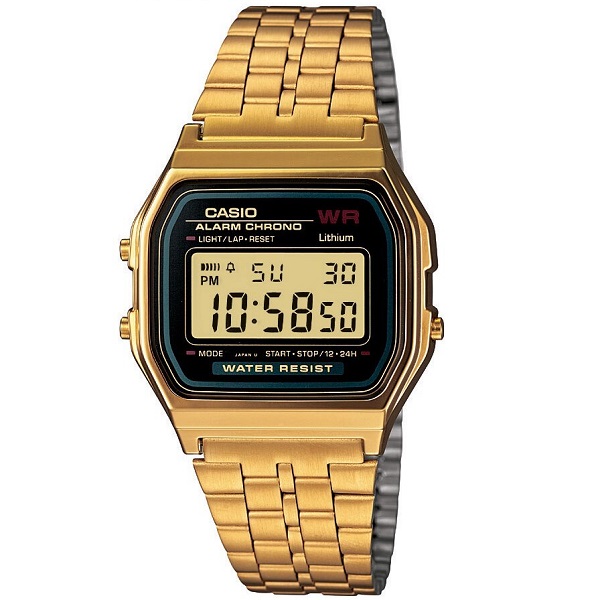 Casio Unisex Gold Stainless Steel Strap Unisex Watch - A159WGEA-1DF