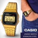 Casio Unisex Gold Stainless Steel Strap Unisex Watch - A159WGEA-1DF