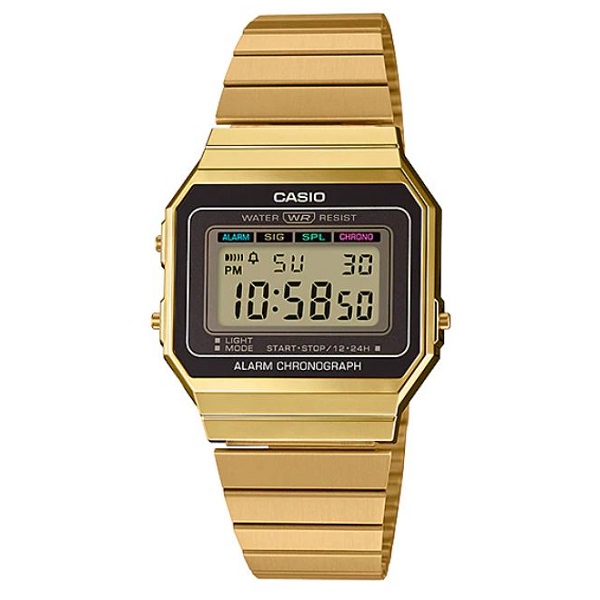 Casio Vintge Gold Dial Digital Unisex Watch - A700WG-9ADF