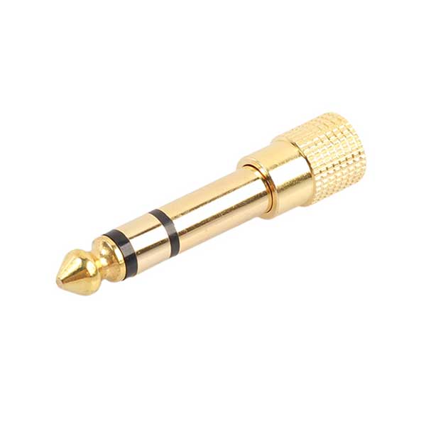 6.35mm Male to 3.5mm Female Stereo Audio Adaptor/Convertor Plug - AD6.5-3.5