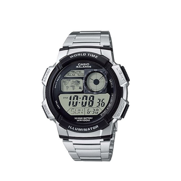 Casio Youth Stainless Steel Digital Watch for Men - AE-1000WD-1AVDF