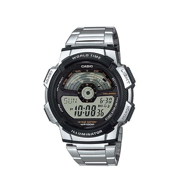 Casio Youth Series Stainless Steel Digital Watch for Men - AE-1100WD-1AVDF