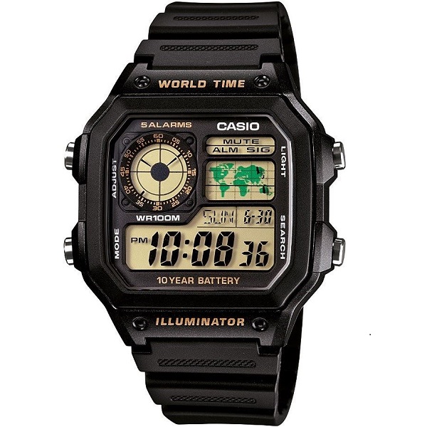 Casio Youth Digital Watch for Men - AE-1200WH-1BVDF