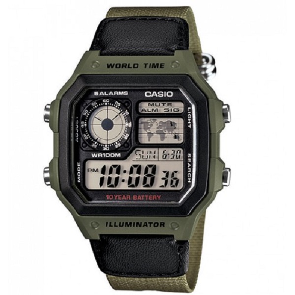 Casio Youth Digital Watch for Men - AE-1200WHB-3BVDF