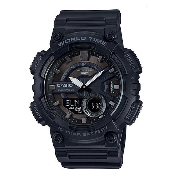 Casio Youth Digital Stylish Wrist Watch for Men - AEQ-110W-1BVDF