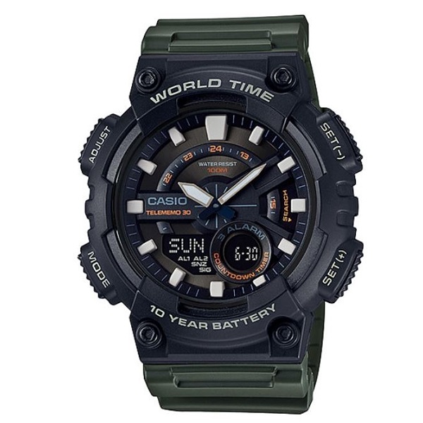 Casio Youth Digital Stylish Wrist Watch for Men - AEQ-110W-3AVDF