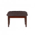 Adjustable High Quality Piano Bench, Brown - APB260-BRN