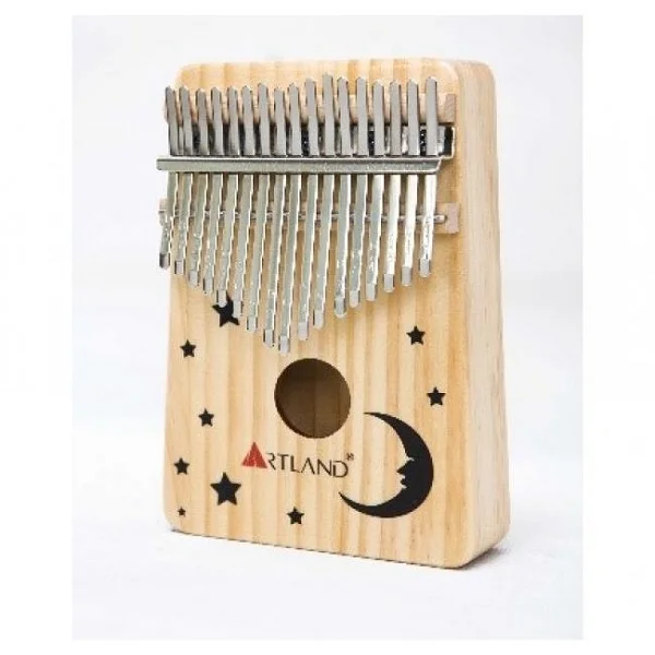 ARTLAND 17-Key Moon Drawing Natural Pine Kalimba - AT-KSM-MOON