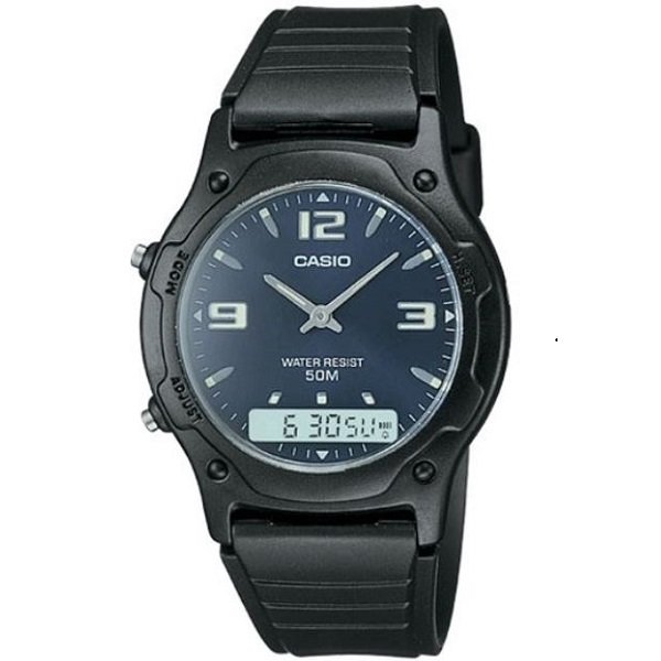 Casio Quartz Analog Digital Watch - AW-49HE-2AVDF