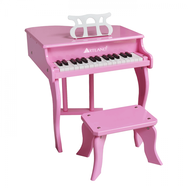 بيانو اطفال 35 مفتاح لون وردي من آرت لاند - BP002P