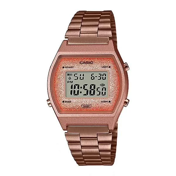 CASIO Digital Rose Gold Stainless Steel Ladies' Watch &ndash; B640WCG-5DF