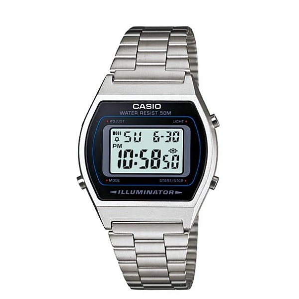 Casio Digital Stainless Steel Band Watch for Men - B640WD-1AVDF