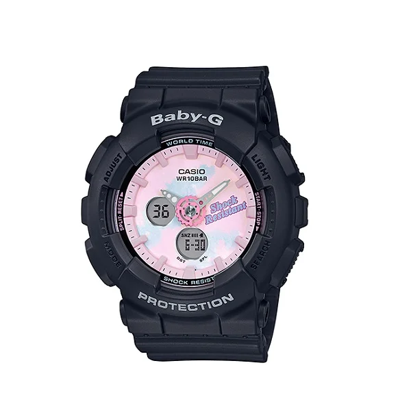 Casio Baby-G Analog-Digital Black Band Watch for Women - BA-120T-1ADR