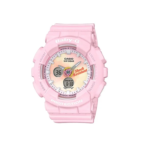 Casio Baby-G Analog-Digital Pink Band Watch for Women - BA-120TG-4ADR