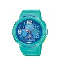 Casio Baby-G Analog-Digital Green Band Watch for Women - BGA-190-3BDR