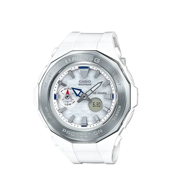 Casio Baby-G Analog-Digital White Band Watch for Women - BGA-225-7ADR