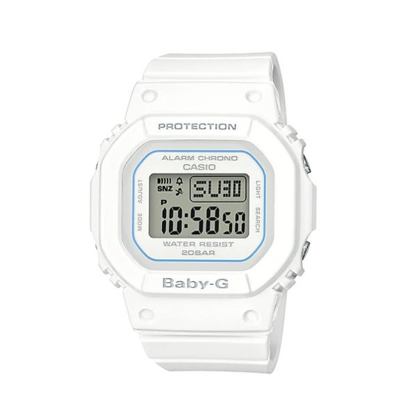 Casio Baby-G White Band Digital Women's Watch - BGD-560-7DR