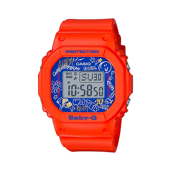 CASIO BABY-G Digital Women's Watch, Orange - BGD-560SK-4DR