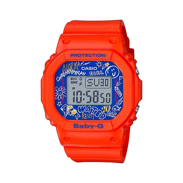 CASIO BABY-G Digital Women's Watch, Orange - BGD-560SK-4DR