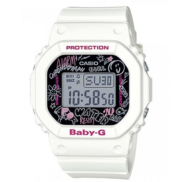 Casio Baby-G Digital Women's Watch, White - BGD-560SK-7DR