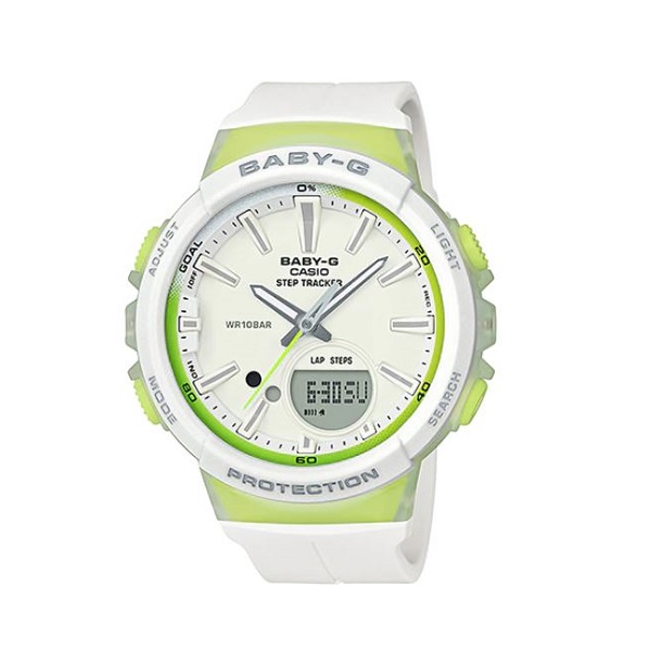 Casio Baby-G Step Tracker Analog-Digital Watch for Women - BGS-100-7A2DR