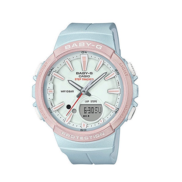 Casio Baby-G Step Tracker Analog-Digital Watch for Women - BGS-100SC-2ADR