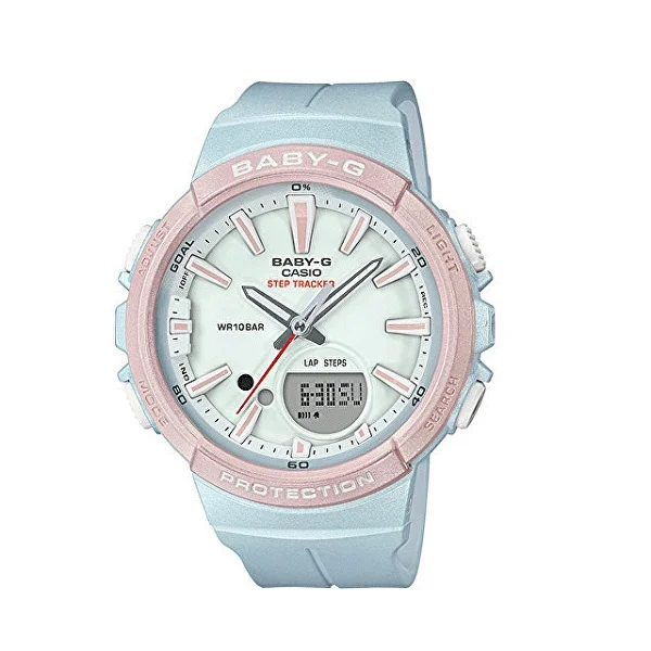Casio Baby-G Step Tracker Analog-Digital Watch for Women - BGS-100SC-2ADR