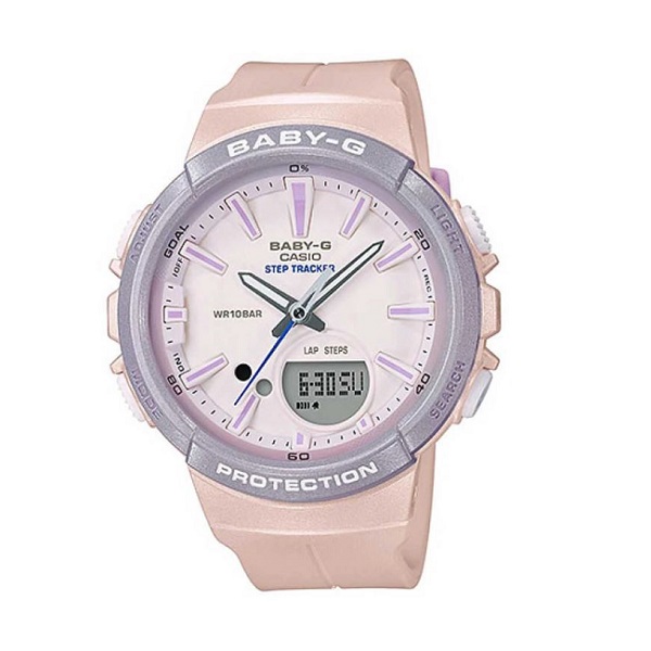 Casio Baby-G Step Tracker Analog-Digital Watch for Women - BGS-100SC-4ADR