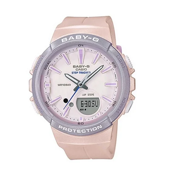 Casio Baby-G Step Tracker Analog-Digital Watch for Women - BGS-100SC-4ADR