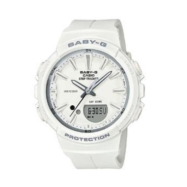 Casio Baby-G Step Tracker Analog-Digital Watch for Women - BGS-100SC-7ADR