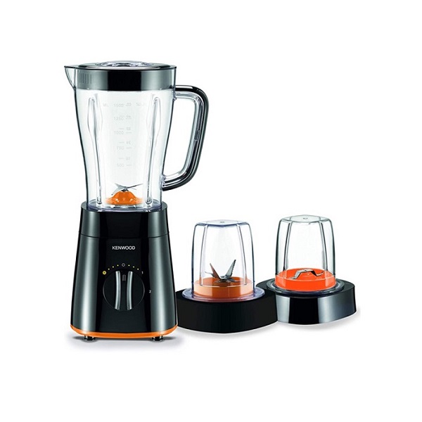 Kenwood Blender 500Watts With 2 Mill, 1.5L, Black - BLP15.360BK