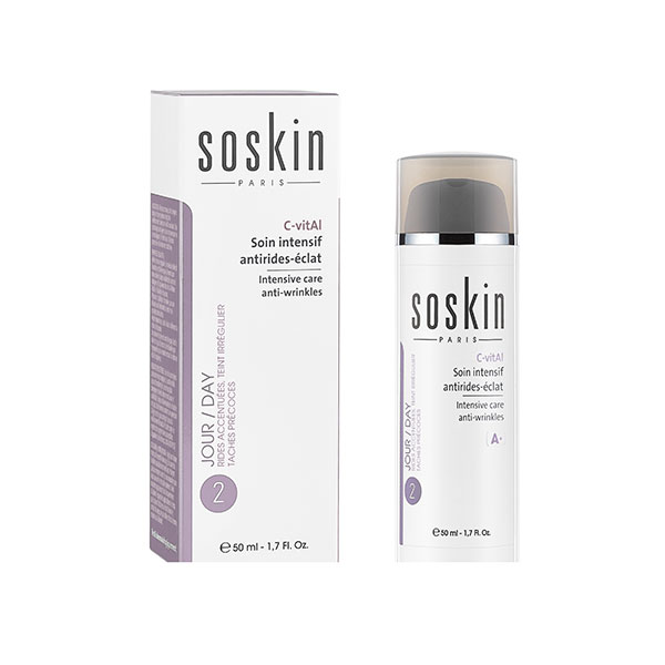 SOSKIN C-Vital with Vitamin-C & Retinol Anti-Wrinkles Cream, 50ml