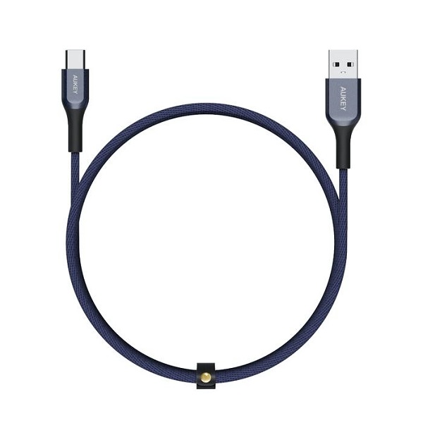 Aukey Kevlar Core USB-A to C Cable 2 meter, Blue - CB-AKC2 BL