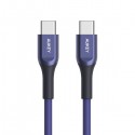 Aukey Kevlar Core USB-C to USB-C Cable 2 meter, Blue - CB-AKC4 BL