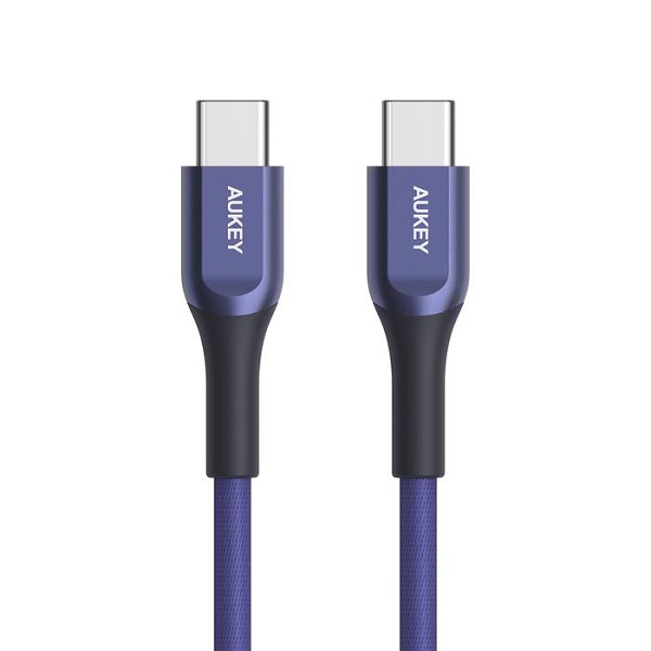 Aukey Kevlar Core USB-C to USB-C Cable 2 meter, Blue - CB-AKC4 BL