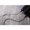 Aukey Braided Nylon USB 2.0 to Micro USB Cable 1.2 meter, Black - CB-AM1 BK