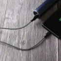 Aukey Braided Nylon USB 2.0 to Micro USB Cable 2 meter, Black - CB-AM2 BK