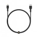 Aukey MFI Braided Nylon USB C To Lightning Cable 2 meter, Black - CB-CL2 BK