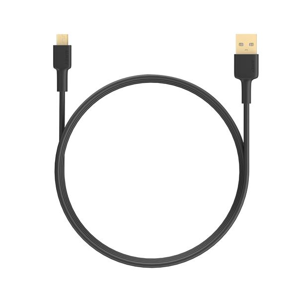 Aukey USB 2.0 to Micro USB Cable 1 meter, Black - CB-MD1 BK