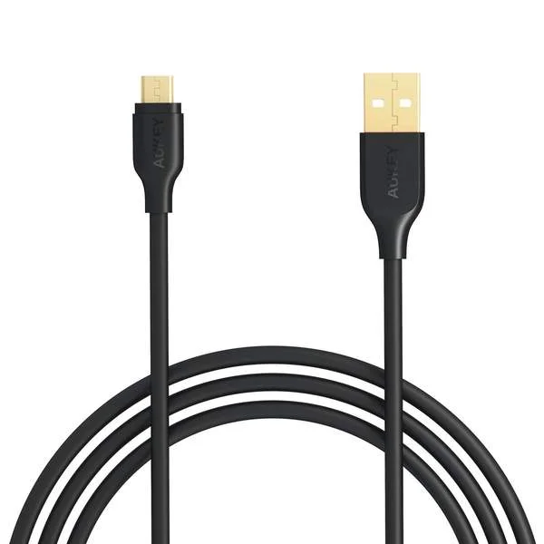 Aukey USB 2.0 to Micro USB Cable 2 meter, Black - CB-MD2 BK