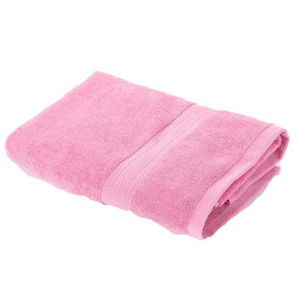 Elegance Plain Towel 70x140cm, Pink - CH01057-PNK