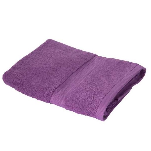 Elegance Plain Towel 70x140cm, Purple - CH01057-PRP