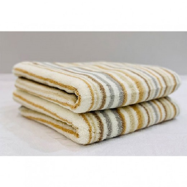 Cannon Stripe Line Towel 50x100cm, Cream - CH01133-CRM