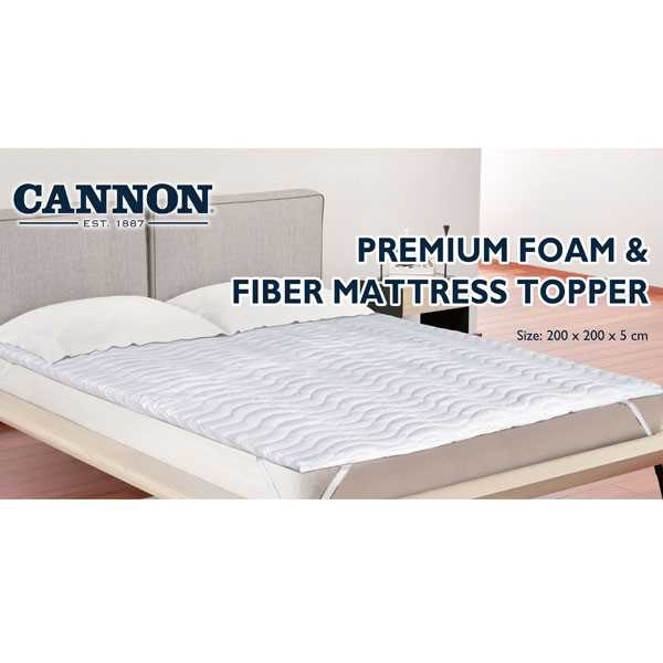 Cannon Premium Foam, Fiber Mattress Topper, 200x200cm - CH02478