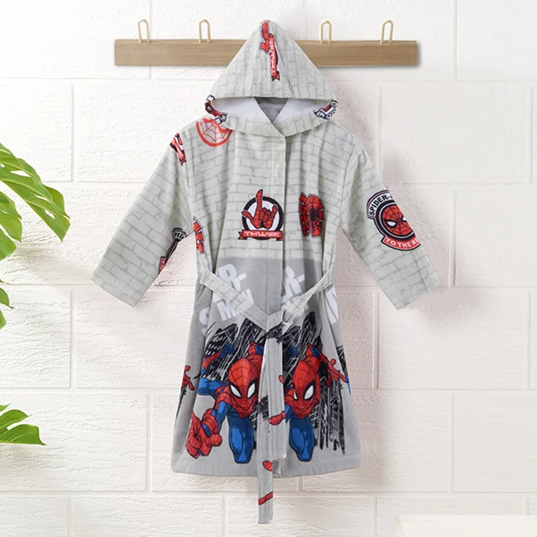 Disney Cotton Bathrobe Spiderman, L Size - CH050256-L