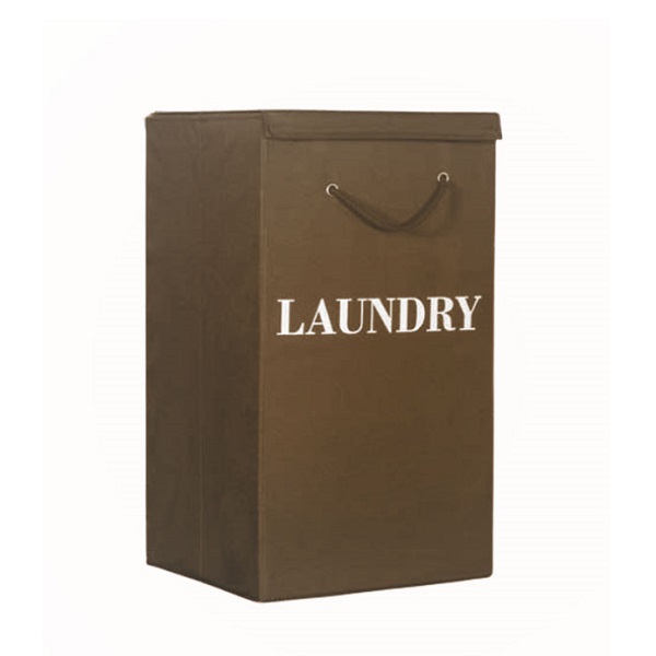 Fashion Printed Laundry Hamper, Brown - CH09358-BRN